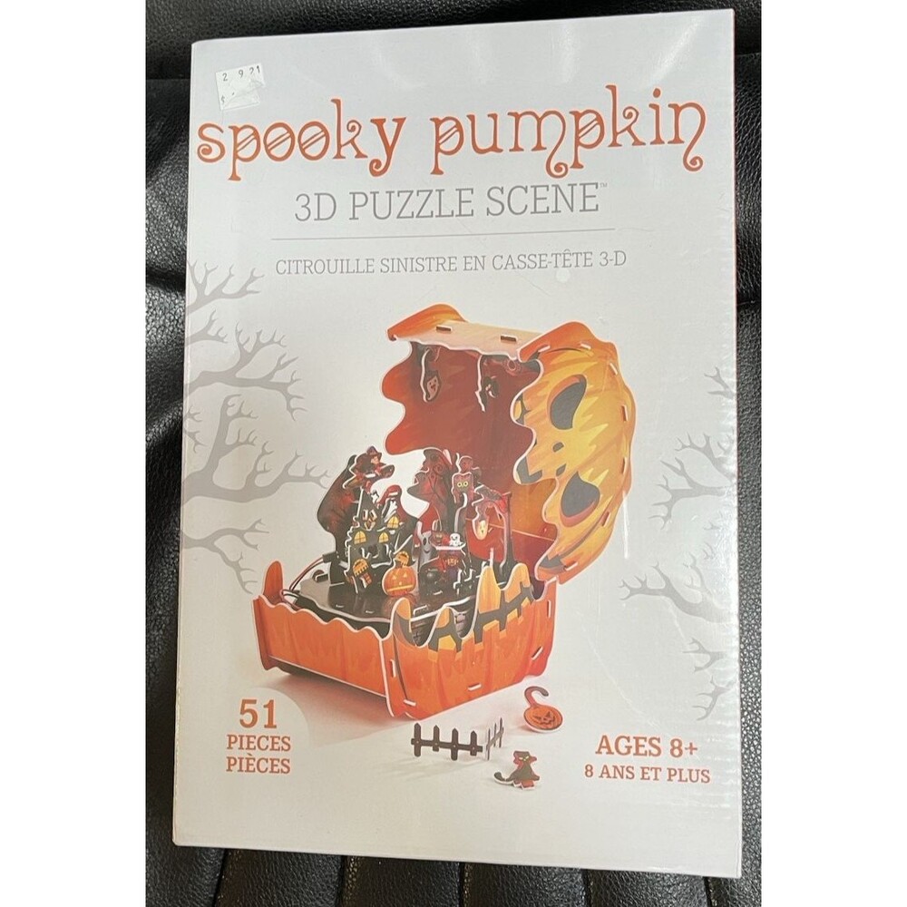 Halloween 3D Kit Puzzle Scene Spooky Pumpkin DIY Fun Ages 8+ by Giftcraft